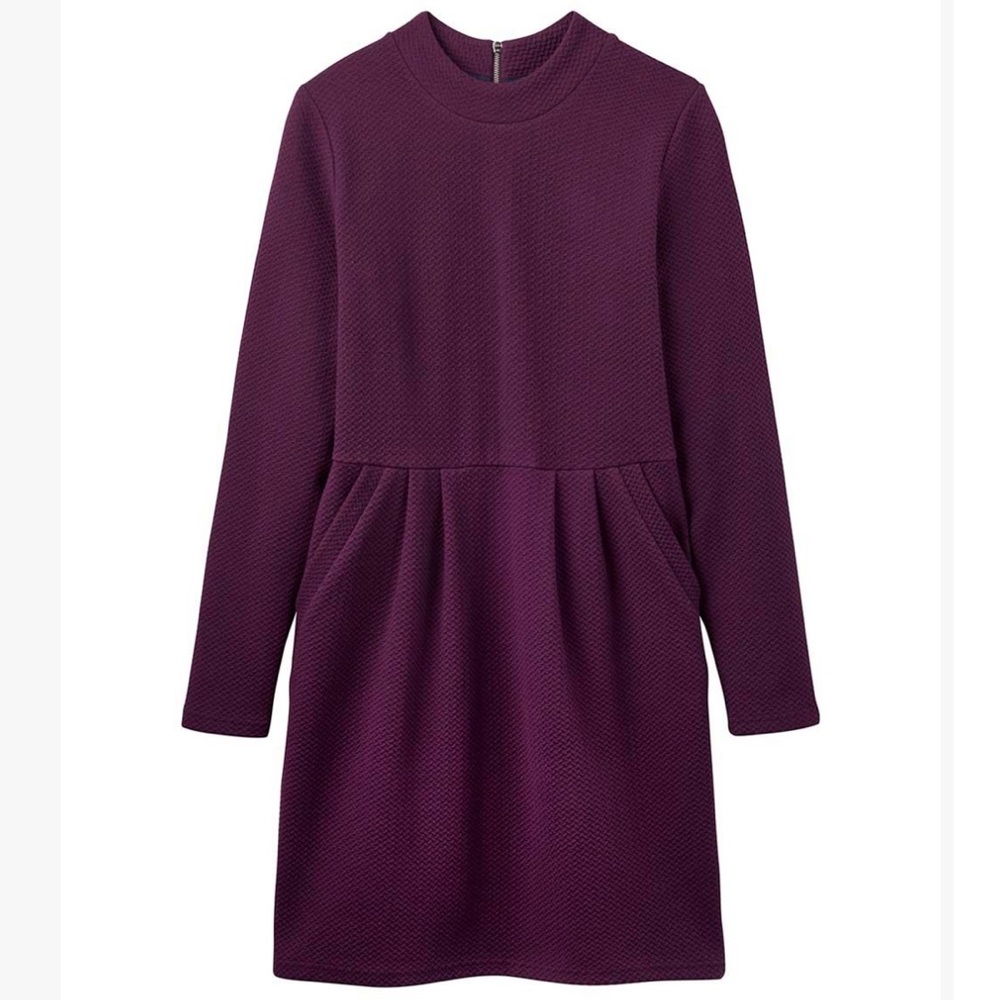 Joules knit dress with mock neck